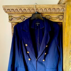 Lane Bryant Navy Stretch Blazer